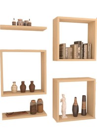 Resim Rafkestir Violet Duvar Rafı Akçaağaç ( Mat ) 