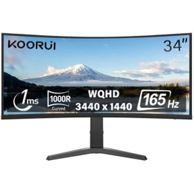 Resim Koorui 1ms 165Hz 34" 3440x1440 WQHD Curved Gaming Monitör 34E6UC 