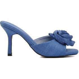 Resim Mavi Kadın Topuklu Terlik 670472 Z Mavi 