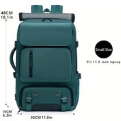 Resim Willowhaven Peacock Blue Usb Şarjlı Su Geçirmez Büyük Seyahat Sırt Çantası Ayakkabı Bölmeli Diğer 