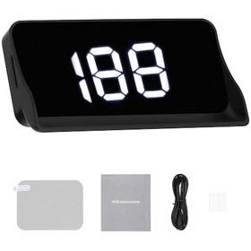 Resim Lemestar Araç Üstü Gösterge Ekranı - Gerçek Zamanlı Hız Gösterimi, Usb 5v, Yansıtıcı Filmi Dahil, Beyaz Yazı, Araba/kamyon/suv Uyumlu 