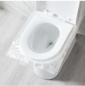 Resim Hombak 50 Adet Kullan At Klozet Örtüsü Klozet Poşeti Klozet Kapak Örtüsü Dispenseri 
