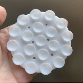 Resim Genel Markalar Çift Taraflı Vakumlu Telefon Tutucu, Yuvarlak Silikon Vakumlu Çok İşlevli Mobil Cihazlar için Vantuz 