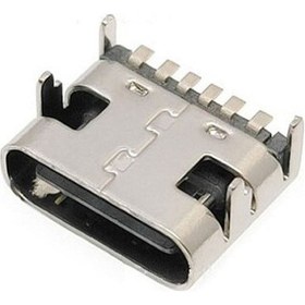 Resim Type-c Usb Soket 6 Pin Smd 