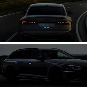 Resim 20 adet Karanlıkta Parlayan Bant Sticker Anahtar Düğmesi Gece Güvenliği Luminöz Çıkış İşareti Merdiven Duvar Dekorasyon Stickerları (yeşil) 