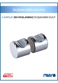 Resim Paraduş Kulp 304 Paslanmaz Duşakabin Topuz Kulp Parlak Krom Krom Parlak 