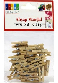 Resim Südor Ahşap Küçük Mandal 24 Adet Bs100 