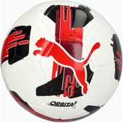 Resim Puma 084335 04 Orbıta 6 Ms Futbol Topu Beyaz Kırmızı Beyaz - Kırmızı 