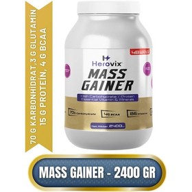 Resim Mass Gainer 2400 Gr Çikolata Aromalı Yüksek Karbonhidrat & Protein 