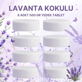 Resim Saban Nem Alıcı Rutubet ve Küf Önleyici Lavanta Yedek Tablet 500 gr 4'lü Paket (2 x 500 gr) 