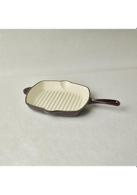 Resim Karaca Heritage Demir Döküm Emayeli Grill Tava 26 Cm Kırmızı Kırmızı 