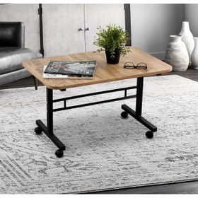 Resim NETPLUSMOBİLYA Tekerlekli Orta Sehpa Ofis Sehpası Yan Sehpa 