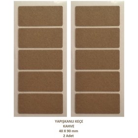 Resim Zemin Koruyucu, 40x90 mm Keçe, Kahve (2 Adet) 