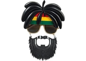 Resim MCM Group Rasta Peruklu Bob Marley Parti Gözlüğü 