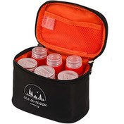 Resim Reedark Piknik Ve Kamp İçin Taşınabilir 6'lı Baharat Seti: 3 Yağlı 3 Toz Baharat Kabı İle Oxford Bezi Çantası Siyah Siyah 