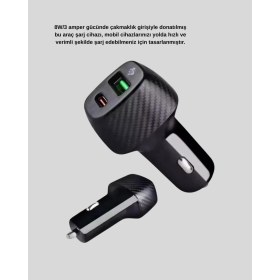 Resim Toptan Bulurum Araç Içi Bluetooth Müzik Kiti + Typec Pd Araç Şarjı Seti 