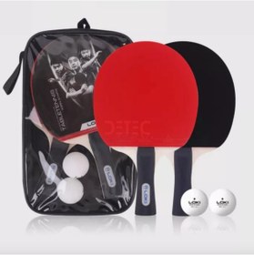 Resim Loki İttf Onaylı Masa Tenisi Raket Set 2 Raket Top Kılıf 