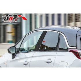 Resim KORAY EXCLUSİVE Opel Crossland X 2017-2022 Karbon Kapı Direği Kaplaması Cam Direği Şık Görünüm 6 Parça 