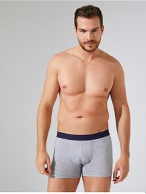 Resim Koton Pamuklu 3'lü Set Basic Boxer Lacivert 3wlm90032mk Lacivert 