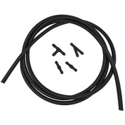 Resim Black-5pcs/set 2m Araç Ön Camı Yıkama Hortumu Otomotiv Araba Sileceği Bıçak Borusu Cam Jet Sprey Yıkama Nozulları Su Hortumu Sıvı Tüpü 