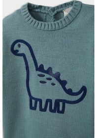 Resim Defacto Erkek Bebek Regular Fit Dinozor Baskılı Kazak F2581a525aukh434 Haki 