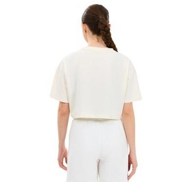 Resim Skechers W Crop Graphic Kadın T-Shirt Bej 