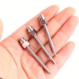 Resim 3 Adet 510 Arayüz Lehimleme Kafası Mini Taşınabilir Lehimleme İpucu 15W Lehimleme İpucu Rework Aksesuarları Aracı Parçaları Bıçak İpucu / Nal Şekilli / Sivri İpucu 
