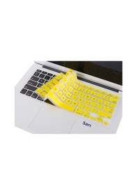 Resim Apple Uyumlu MacBook Klavye Air Pro Koruyucu Us-abd İngilizce Eski Usb'li Model 2008/2017 İle Sarı 