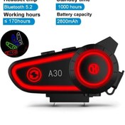 Resim Blic A30 Intercom Motosiklet Kask Kulaklık İntercom Ultra Yüksek Kalite Ses bluetooth KULAKLIK 