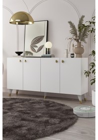 Resim 8198kb150-1dd Konsol ,tv Ünitesi Beyaz-altın Beyaz-altın 