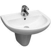 Resim Serel Bocchi Etna 46 x 56 CM Yarım Ayaklı Lavabo En01+2822 