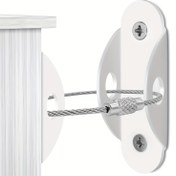 Resim 2 adet Set Mobilya Çivileri Yükseltilmiş Mobilya Kayışları, Duvara Güvenli Bir Şekilde 181.44 KG Mobilya Sabitlemek, Düşmeme İçin Anti-Tip Deprem Kayışları, Çocuk Güvenliği İçin 