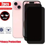 Resim 2 adet Gizlilik Koruma Ekran Koruyucu iPhone 13 14 15 16 Pro Max Cam Gizlilik Koruma Temperli Cam için iPhone 11 12 13 14 15 Artı Tam Kapak Gözetleme Önleyici Cam iPhone 11 12 13 14 15 16 16e Cam, ROEG 