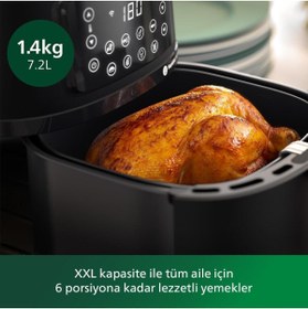 Resim Philips 5000 Serisi XXL Connected HD9285/96 7.2 L Wi-Fi Bağlantı Pişirme Tepsisi ve Izgara Plaka Airfryer 