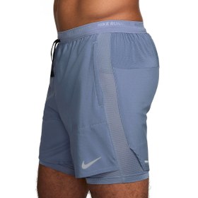 Resim Nike Dri-Fit Stride 5in Hybrid Erkek Mavi Koşu Şort DM4757-499 