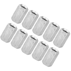 Resim Jeemson 10 Adet M8 40 Çinko Kaplı Uzunluklu Altıgen Somun, Çelik Malzeme, Yüksek Dayanıklı, Endüstriyel Ve Konstrüksiyon Bağlantı Elemanı 