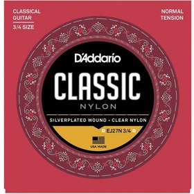 Resim D'Addario EJ27N 3/4 Normal Tension Klasik Gitar Teli 