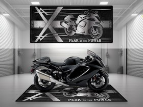 Resim HAYABUSA İçin Tasarlanmış Motosiklet Matı - U101 - Sparkle Black / Standart / 260cm x 120cm 