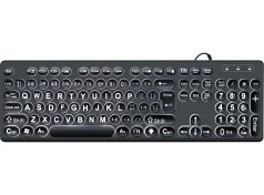 Resim Sones Mc-k315 104 Tuşlu Büyük Karakterli Siyah Aydınlatmalı Kablolu Klavye 