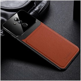Resim Zebana Huawei Mate 20 Lite Uyumlu Kılıf Lens Deri Kılıf Kahverengi 