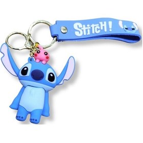 Resim Stitch V3 Turquoise Edition 3d Figürlü Bilek Kayışlı Anahtarlık - 1 Adet 