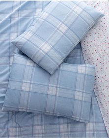 Resim Madame Coco Blanch King Size %100 Pamuk Ranforce Baskılı Nevresim Takımı - Mavi MAVI 