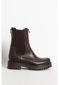 Resim Dericlub 66298 Gerçek Deri Kadın Bot Kahverengi 