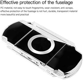 Resim Xspeedonline Sony PSP 3000 Serisi, PSP Slim 2000 Serisi ile Uyumlu Şeffaf Geçmeli Kristal Sert Kılıf Kapak Toz ve Çiziklere Karşı Korumalı 