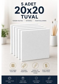 Resim 20x20 5li Tuval Seti 