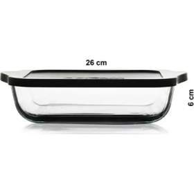 Resim Paşabahçe Gri Kapaklı Kare Borcam 2000CC 