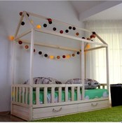 Resim Markaawm Markaawm Montessori Çocuk Yatak Doğal Ahşap 90X190 Karyola Buse Akçaağaç 