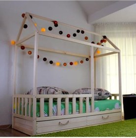 Resim Markaawm Markaawm Montessori Çocuk Yatak Doğal Ahşap 90X190 Karyola Buse Akçaağaç 