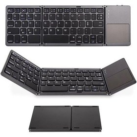 Resim Geeksen Katlanabilir Bluetooth Klavye - Dokunmatik Pedli, Ultra İnce, Taşınabilir Windows/android/ios Gri 