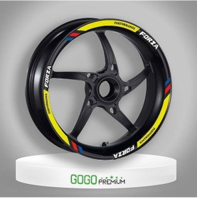Resim Gogo Jant Şeridi M Power Sarı Honda Forza 250 